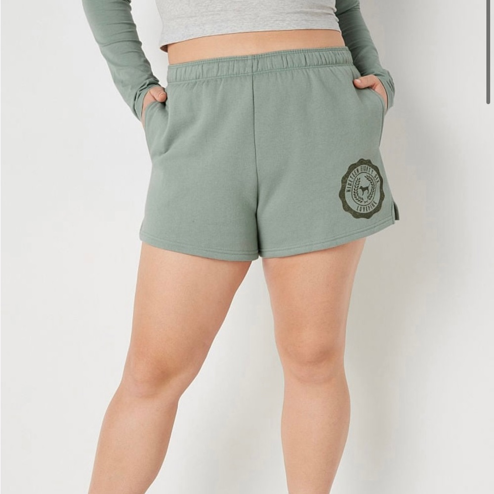 Brand new with tags pink fold over shorts